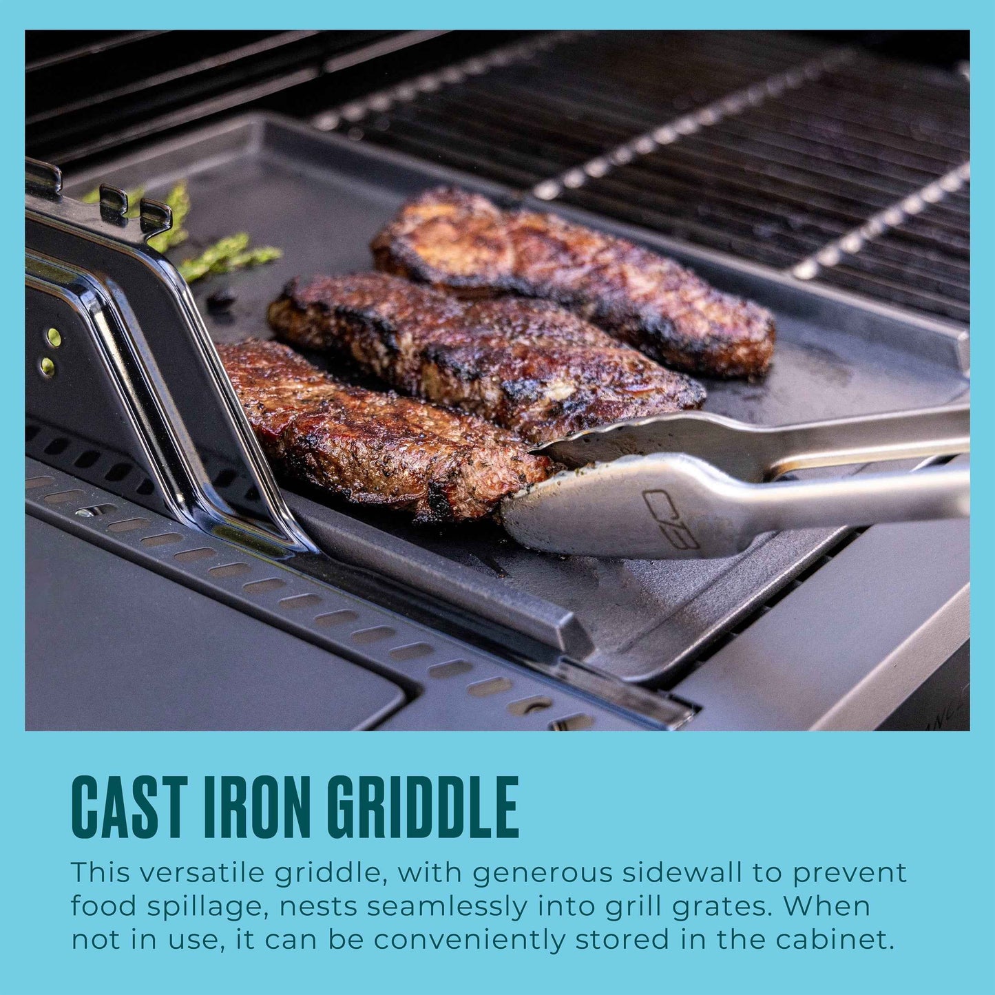 Charbroil Performance Series FlavorMax 5-Burner Gas Grill with Side Burner and 12" Griddle