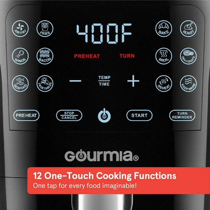 Gourmia GAF686 Digital 6 Quart Air Fryer with Guided Cooking