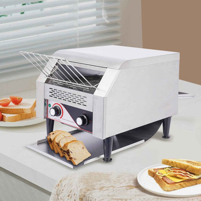 Electric Conveyor Toaster 1900W Stainless Steel Commercial Bread Toasting Machine