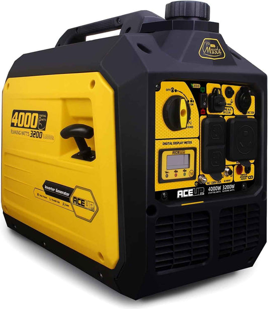 Aceup Energy 4000 Watt Portable Inverter Generator, Gas Powered Generator Quiet for Home, 3500W RV-Ready, EPA Compliant