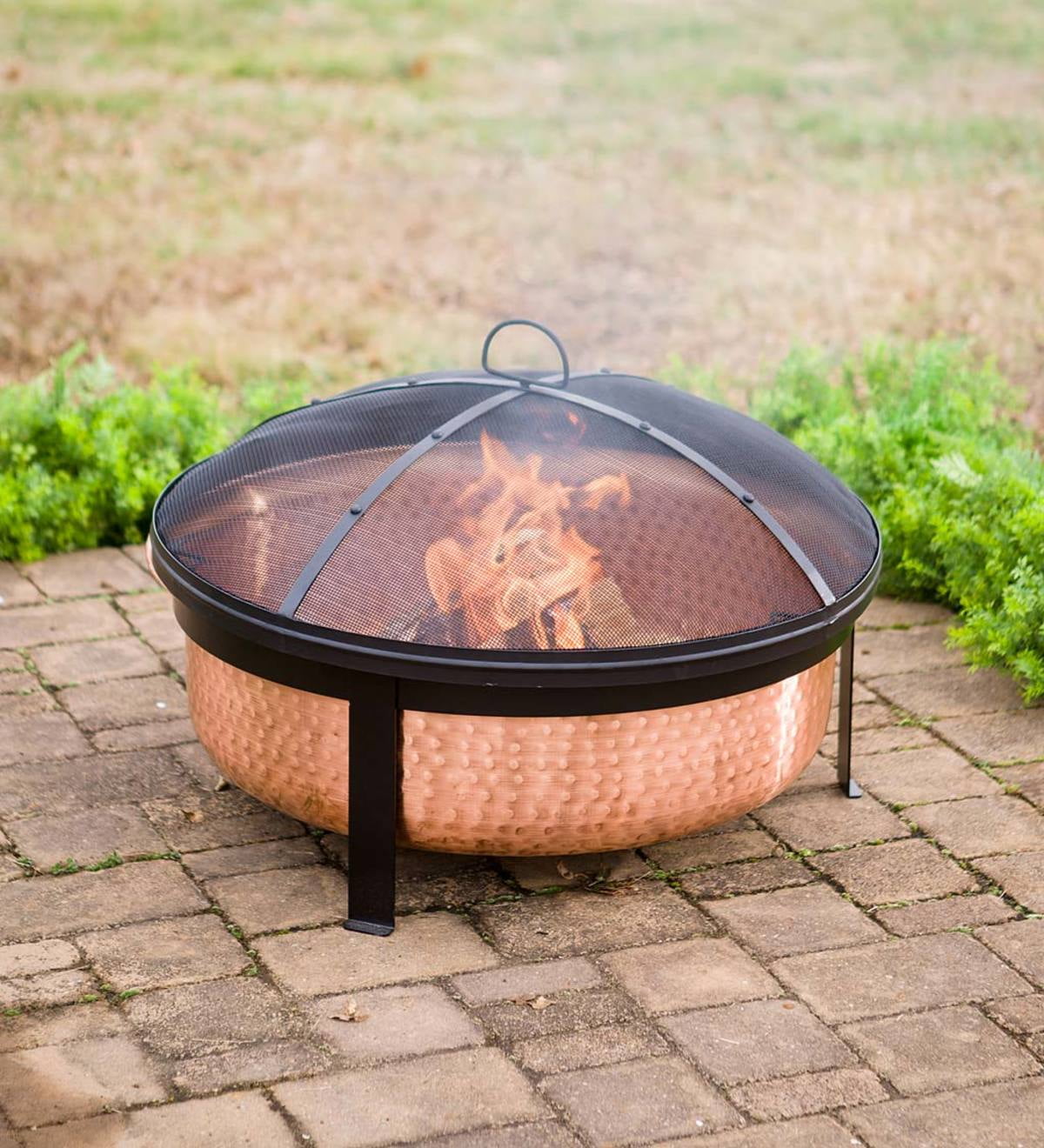 Better Homes & Gardens Wood Burning Copper Fire Pit, 30-inch diameter and 22-inch Height - Home OXO