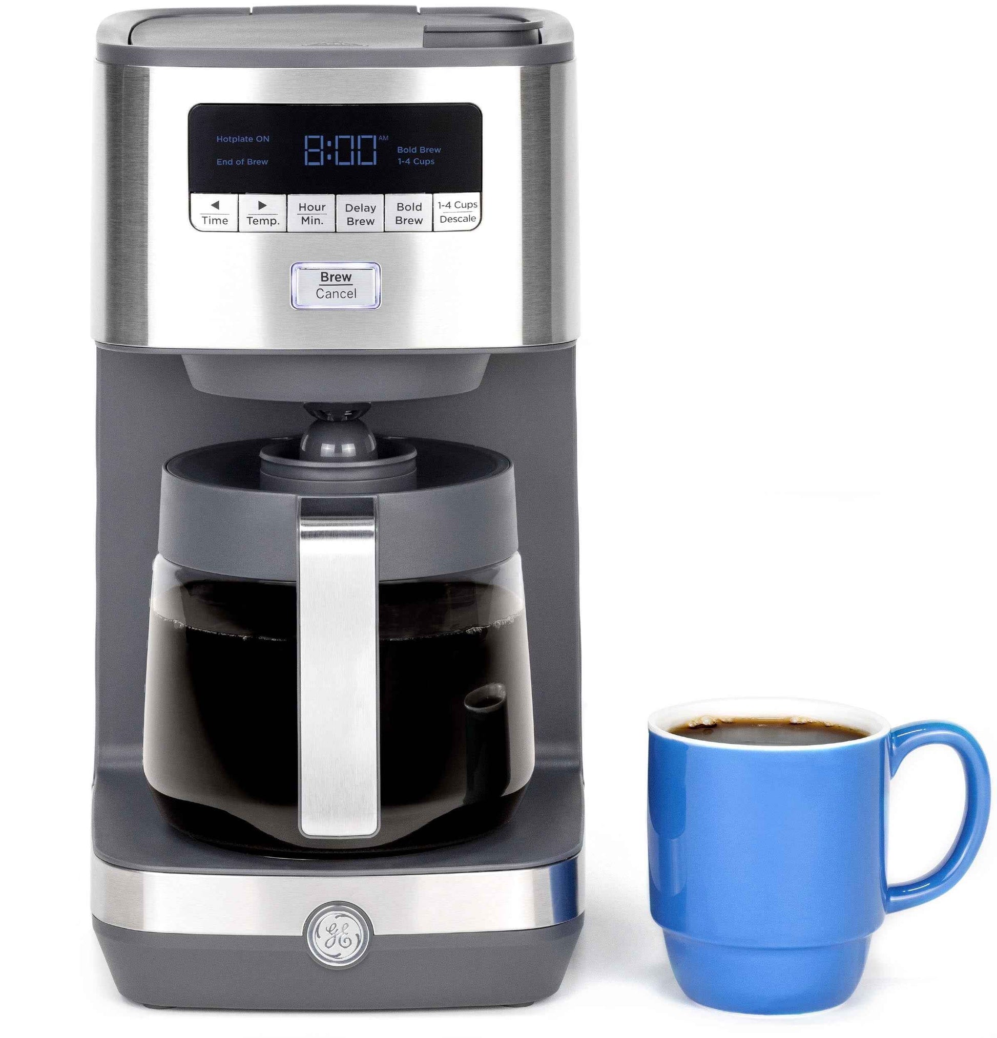 GE Stainless Steel 12-Cup Coffee Maker