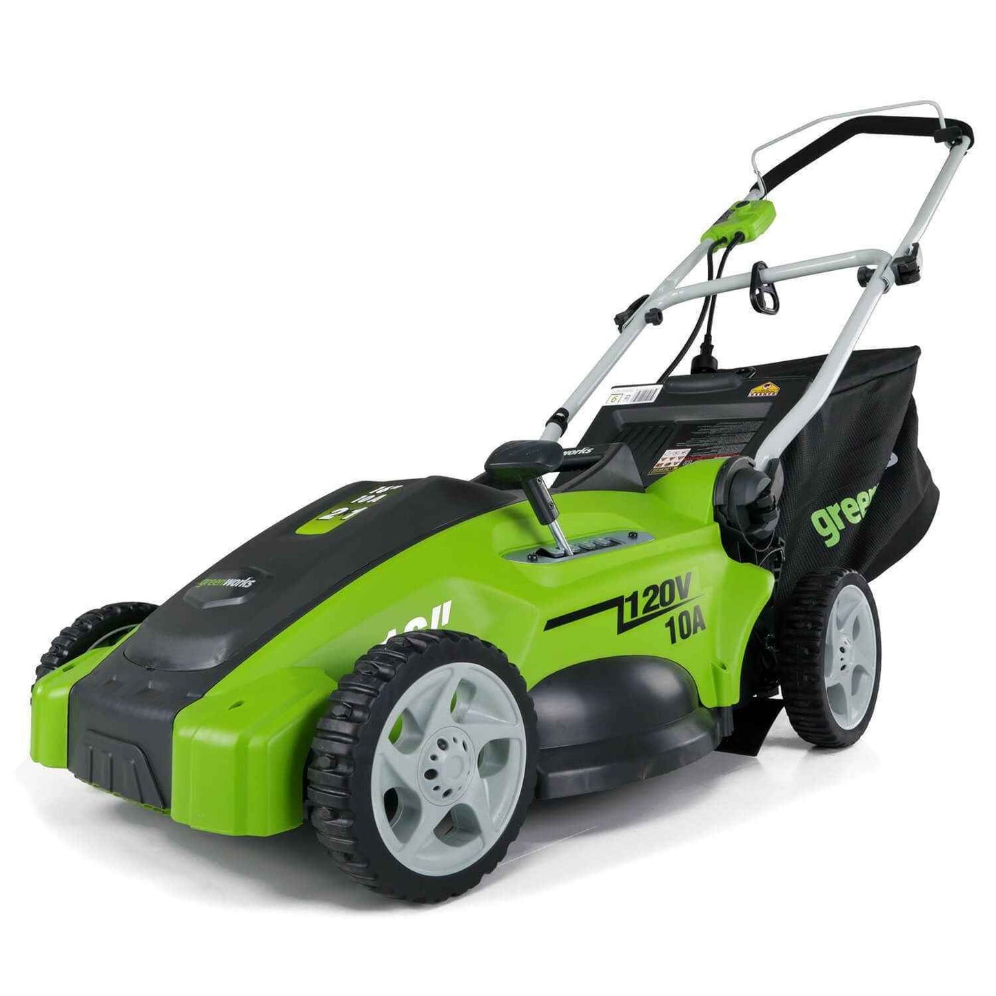 Greenworks 16" Corded Electric 10 Amp Walk-Behind Push Lawn Mower 25142