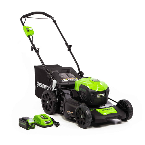 Greenworks 40V 20" Brushless Push Lawn Mower with 4.0 Ah Battery & Quick Charger 2516302VT