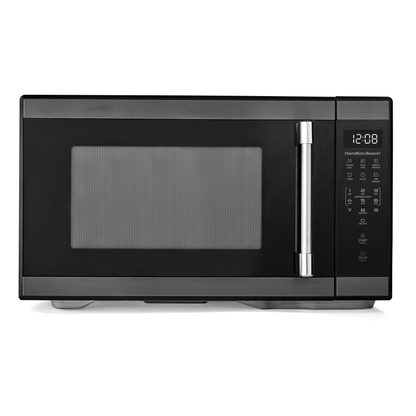 Hamilton Beach 1.1 Cu Ft Countertop Microwave Oven in Stainless Steel