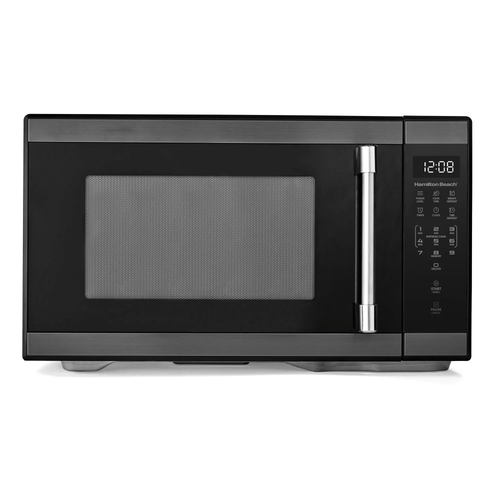 Hamilton Beach 1.1 Cu Ft Countertop Microwave Oven in Stainless Steel