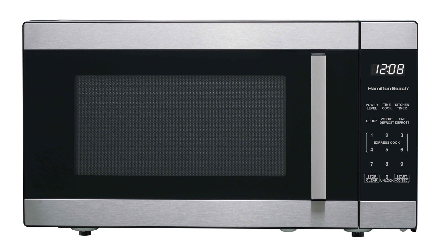 Hamilton Beach 1.6 Cu ft Sensor Cook Countertop Microwave Oven in Stainless Steel, New