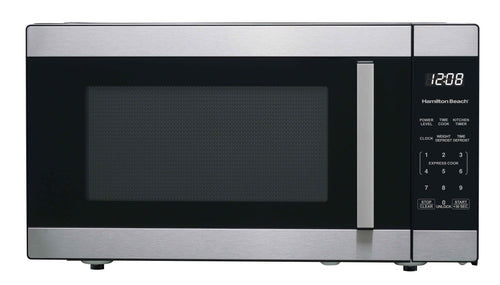 Hamilton Beach 1.6 Cu ft Sensor Cook Countertop Microwave Oven in Stainless Steel, New