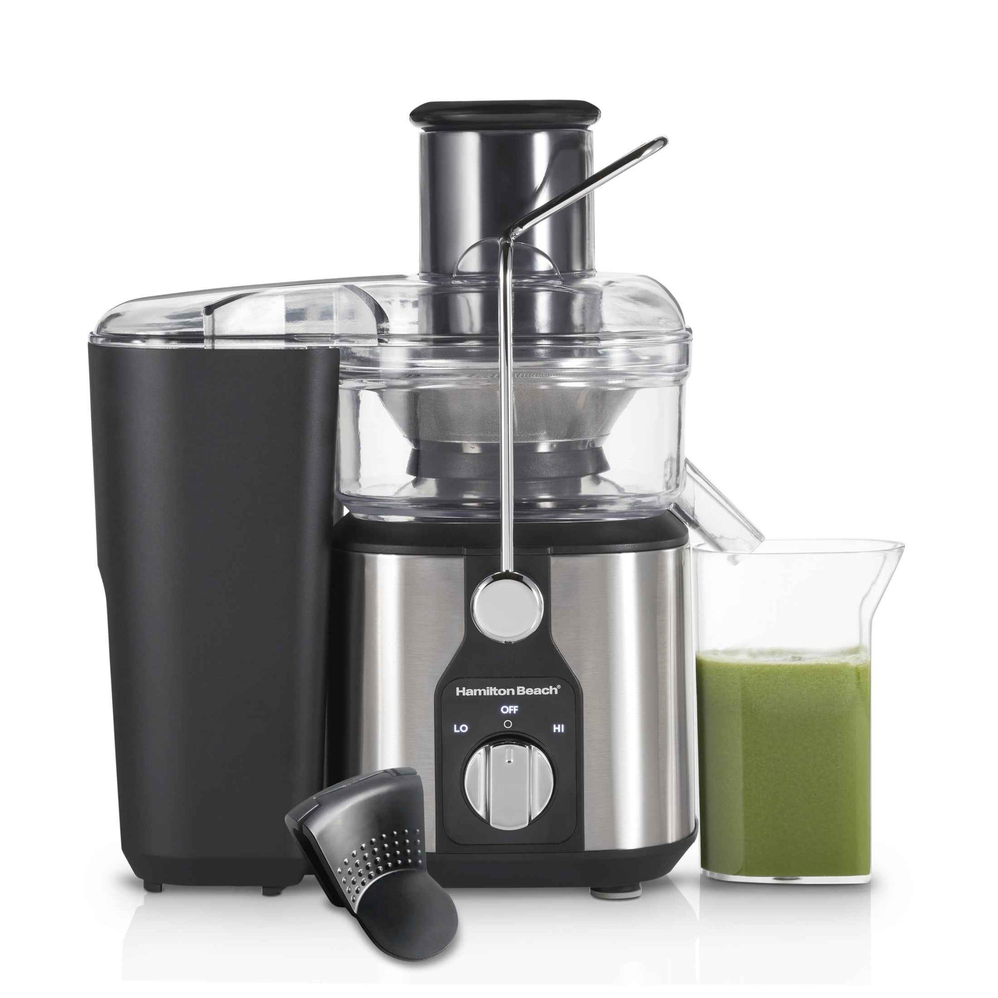 Hamilton Beach Easy Clean Juicer, Juice Extractor, Easy Sweep Cleaning Tool, Big Mouth Chute, 800 W