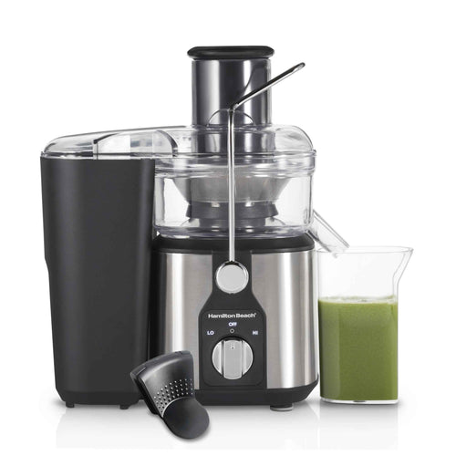 Hamilton Beach Easy Clean Juicer, Juice Extractor, Easy Sweep Cleaning Tool, Big Mouth Chute, 800 W