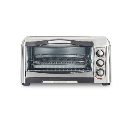 Hamilton Beach 6 Slice Countertop Toaster Oven with Sure-Crisp Air Fryer Function, Stainless Steel
