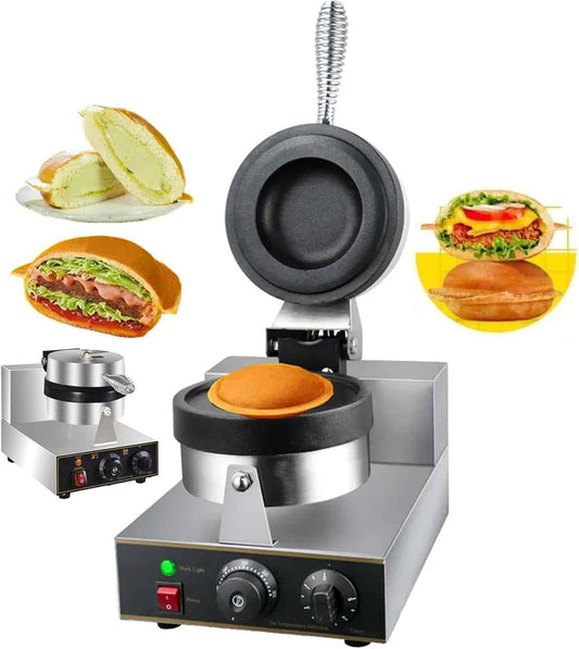 Ice Cream Burger Maker, UFO Burger Maker, Ice Cream Filling Waffle Maker, Hamburger Waffle Maker Sandwich Press, Non-stick Coating, for Household Or Commercial