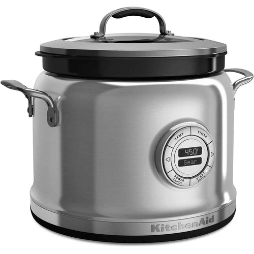 KitchenAid KMC4241SS Electric Multi Steamer Slow Cooker, 4 Qt, Stainless Steel