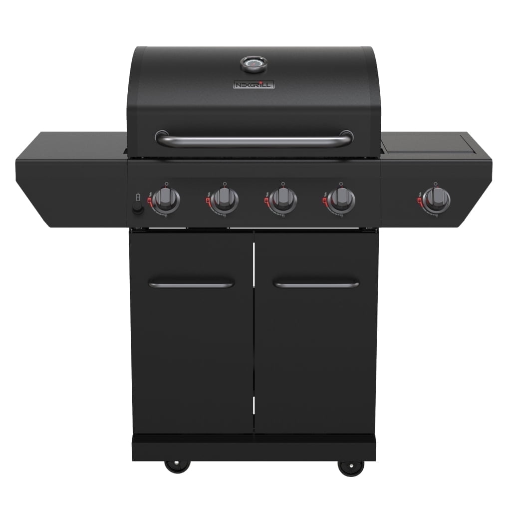 Nexgrill 4-Burner Propane Gas Grill with 2-In-1 Charcoal Tray & Side Burner, Stainless Steel Frame, 626 SQ In Total Cooking Space, 60,000 BTUs, BBQ Grill Perfect for Outdoor Gatherings - 720-1141 - Home OXO