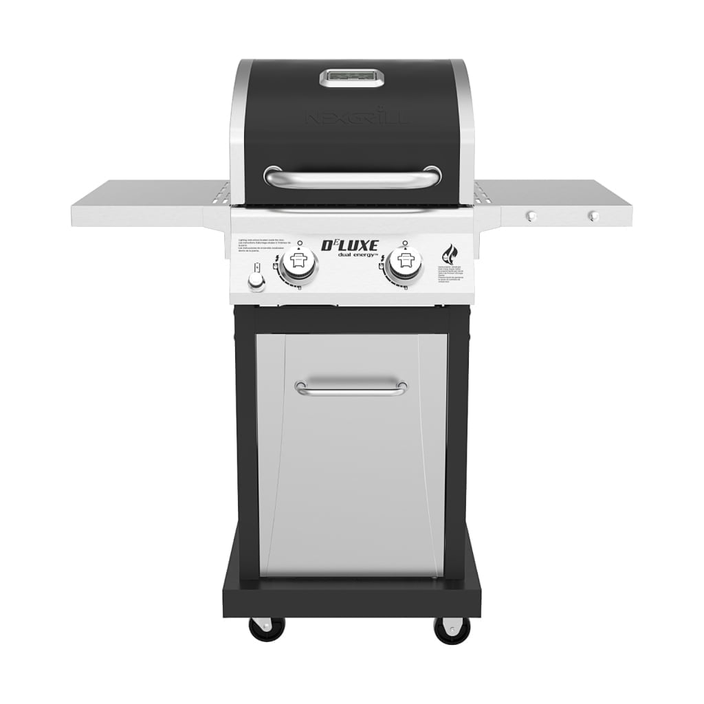 Nexgrill Deluxe 2-Burner Gas Grill with 401 SQ In Grate, 28000 BTUs, Stainless Steel Control Panel & Foldable Side Table, Propane BBQ Grill for Outdoor Cooking, Patios, Backyards and More -720-0864RA - Home OXO