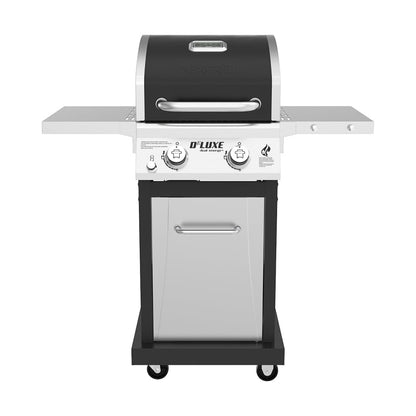 Nexgrill Deluxe 2-Burner Gas Grill with 401 SQ In Grate, 28000 BTUs, Stainless Steel Control Panel & Foldable Side Table, Propane BBQ Grill for Outdoor Cooking, Patios, Backyards and More -720-0864RA - Home OXO