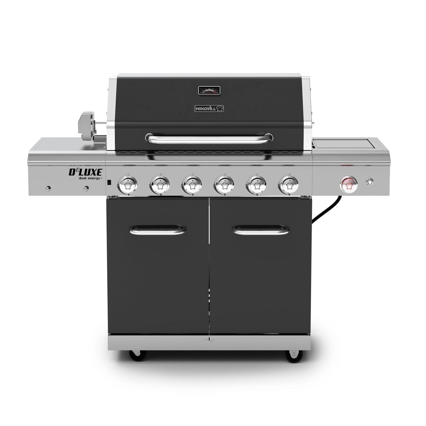 Nexgrill Deluxe 6-Burner Propane Gas Grill with Ceramic Searing Side Burner, Rotisserie Kit, 60,000 BTUs Output, and Stainless Steel Control Panel, BBQ Grill Perfect for Outdoor Gatherings 720-0896B - Home OXO