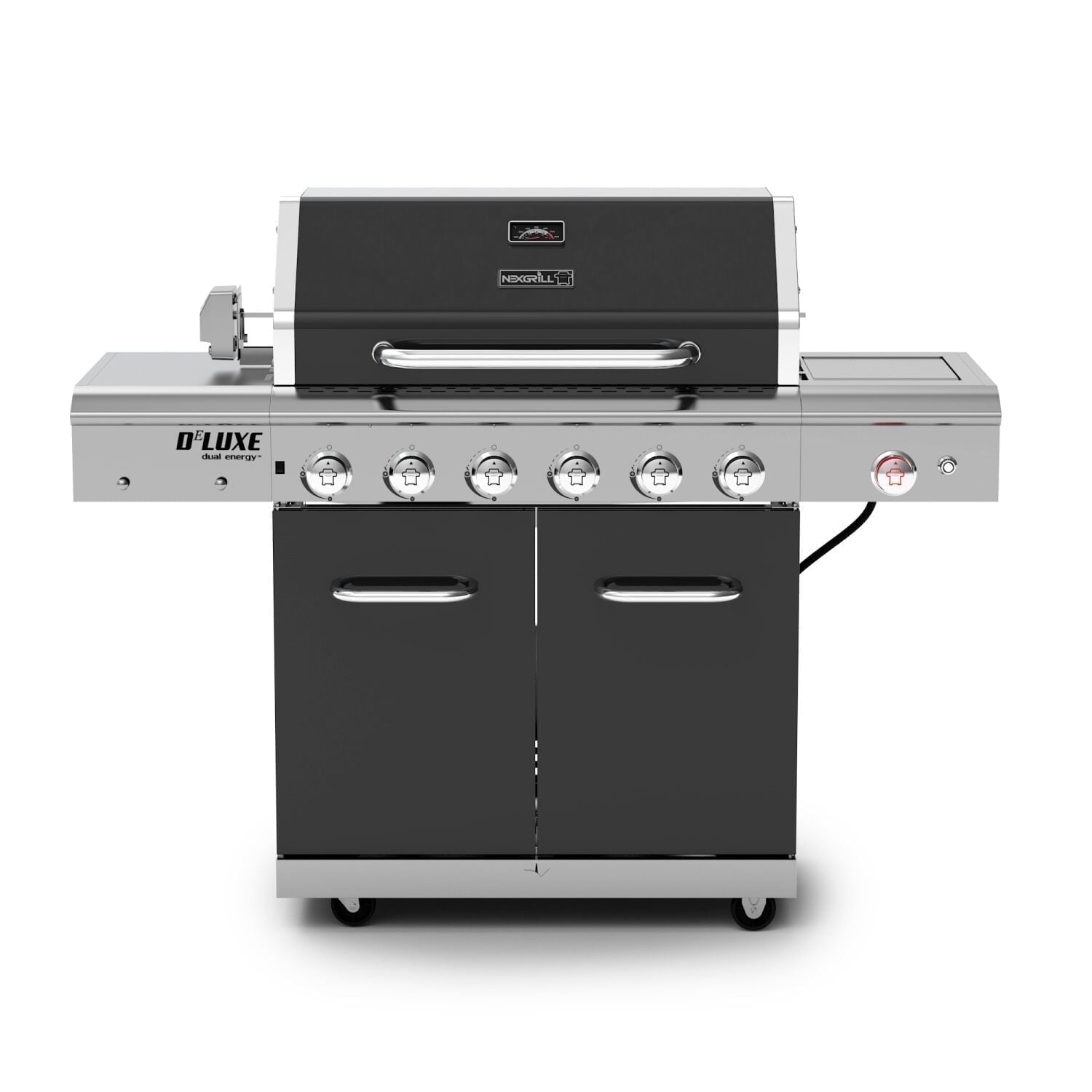 Nexgrill Deluxe 6-Burner Propane Gas Grill with Ceramic Searing Side Burner, Rotisserie Kit, 60,000 BTUs Output, and Stainless Steel Control Panel, BBQ Grill Perfect for Outdoor Gatherings 720-0896B - Home OXO