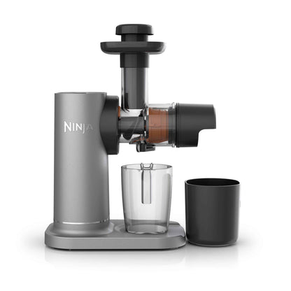 Ninja NeverClog 150 Watts Cold Press Juicer with 18oz Jug, 30oz Pulp Container, 2-Speed, Compact
