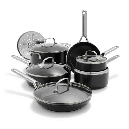 OXO 12 Piece Nonstick Aluminum Cookware Set, Matte