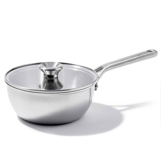 OXO Mira Tri-Ply Stainless Steel 3.75Qt Chef's Pan with Lid