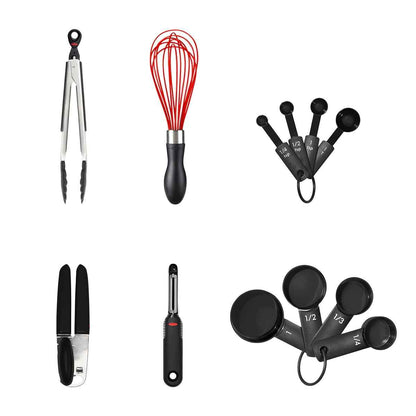 OXO SoftWorks 12-Piece Kitchen Cooking Utensil Starter Set with Nylon and Stainless Steel Tools