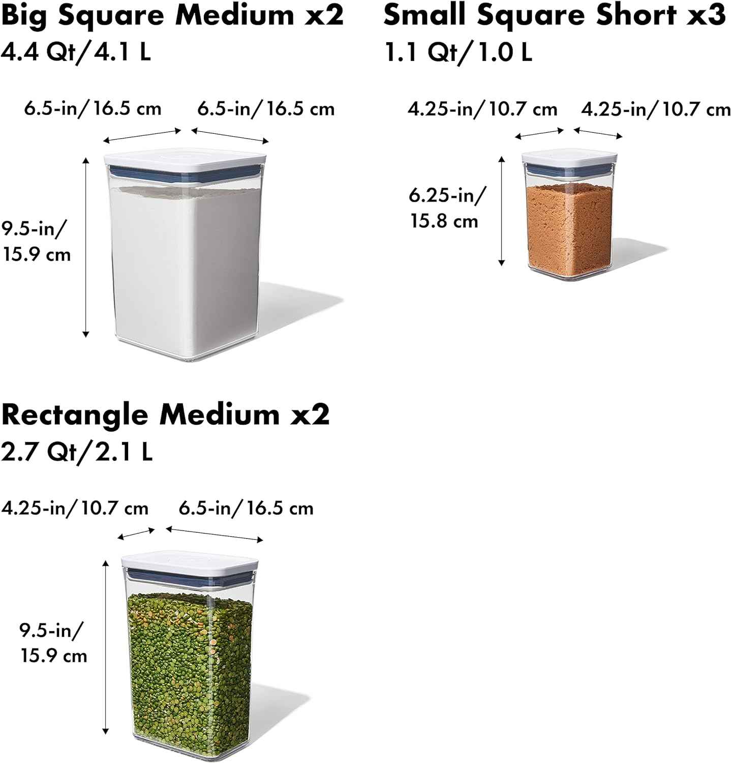 OXO Good Grips 7 Piece POP Container Set