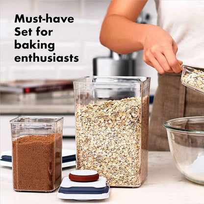OXO Good Grips 8-Piece Baking Essentials POP Container Set, White