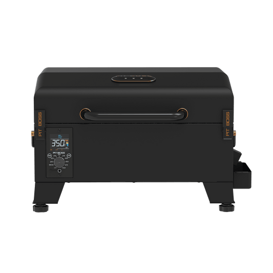 Pit Boss Pit Stop Tabletop 250 Sq in Wood Fired Pellet Grill and Smoker – Onyx Series - Home OXO