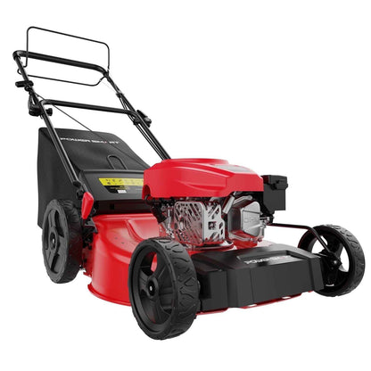 PowerSmart 21" 170CC Self-Propelled Gas Lawn Mower, with 10" rear wheels