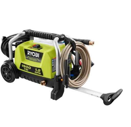RYOBI RY1419MTVNM 1900 PSI 1.2 GPM Cold Water Wheeled Electric Pressure Washer