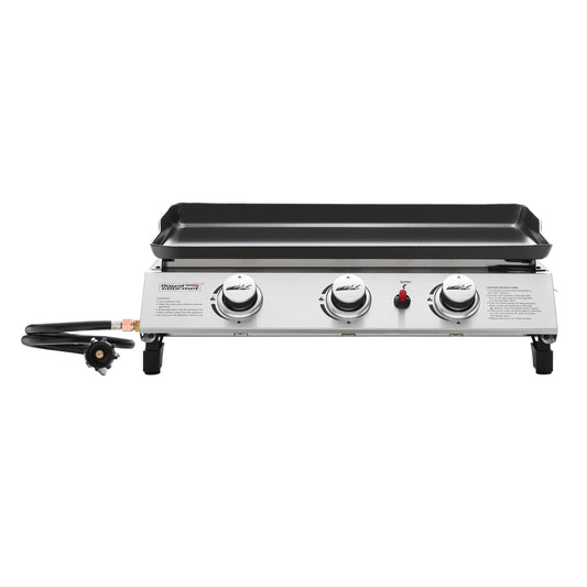 Royal Gourmet PD1300 3-Burner 26,400-BTU Portable Gas Grill Griddle, Outdoor Camping, Tailgating - Home OXO