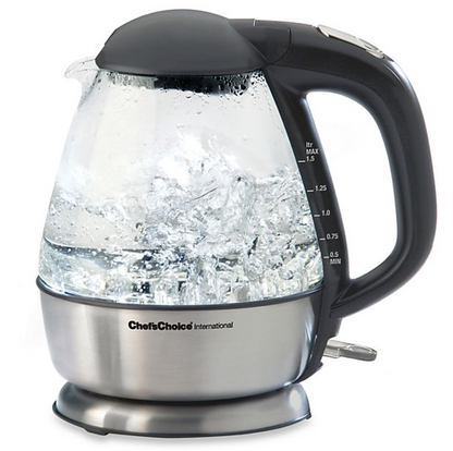Chef's Choice Cordless Electric Glass Kettle – 1.5 Quarts