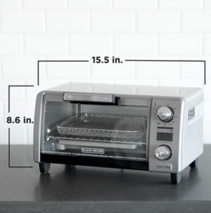Black & Decker Crisp 'N Bake Air Fry Digital 4-Slice Toaster Oven