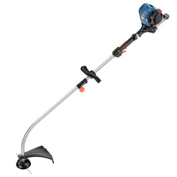 SENIX 17.7" 26.5cc 4-Cycle Gas Weed Eater, 11.3lb Curved Shaft Handle Adjustable String Trimmer Weed Wacker, GTC4QL-L