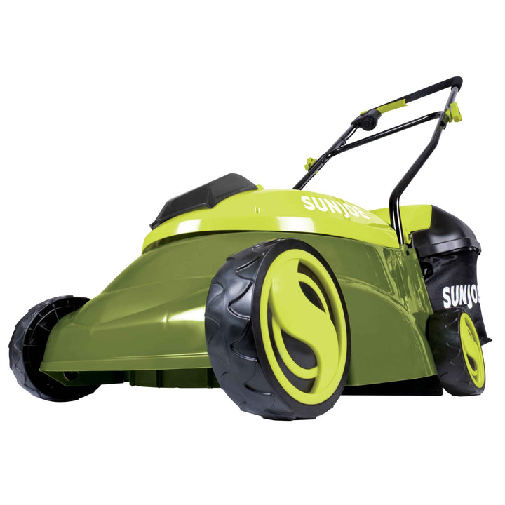 Sun Joe 28V Cordless 14" Push Lawn Mower, 4.0-Ah, 3-Position, Discharge Chute