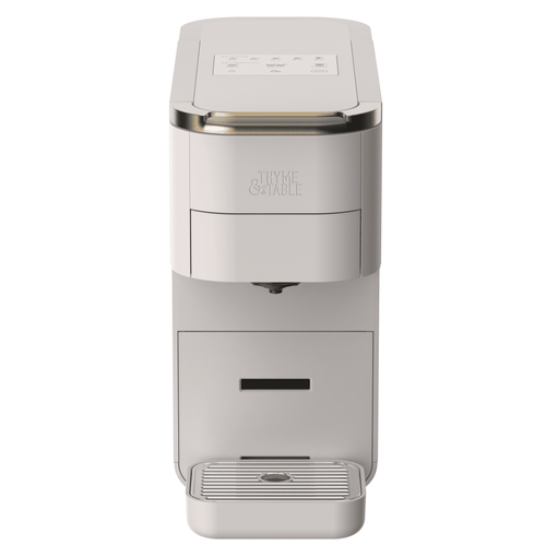 Thyme & Table Multi Capsule Coffee Machine, Universal Capsule Compatible with Espresso and Coffee, One-Touch Controls, Sand White