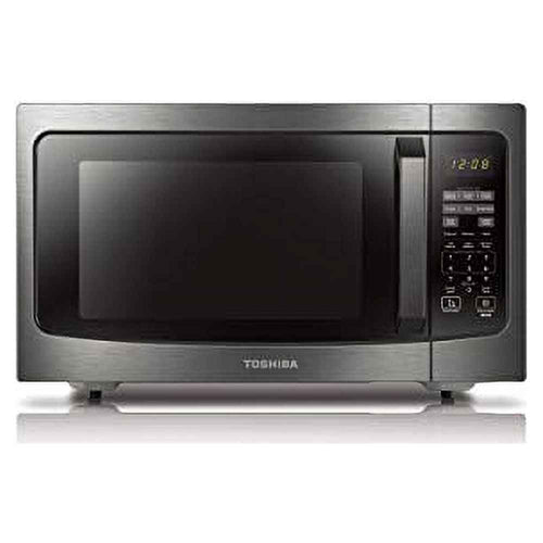 Toshiba 1.6 cu. ft. 1200 Watts, Countertop Microwave Oven with Smart Sensor, ML-EM45P(BS), Black Stainless Steel