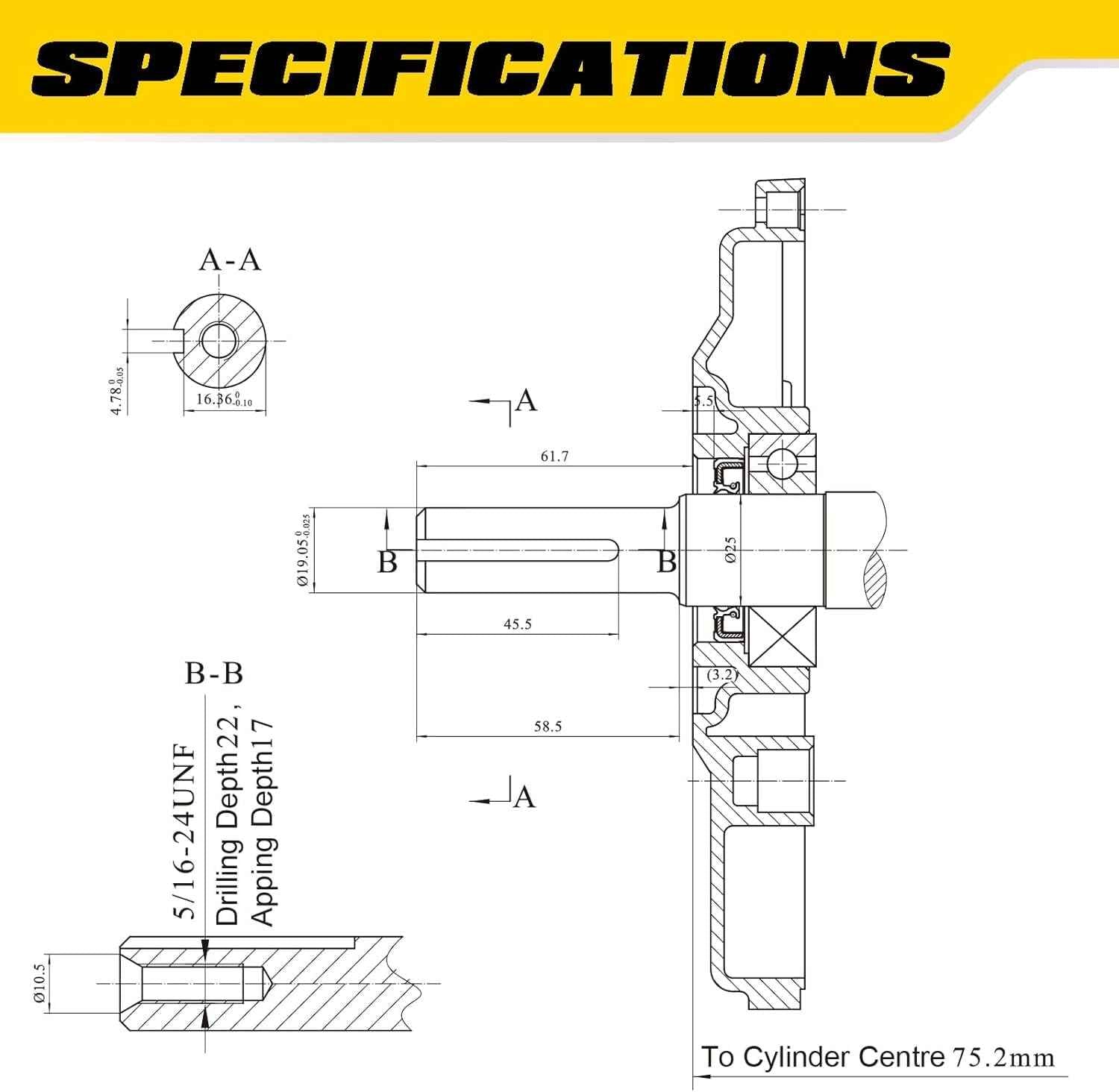 Aceup Energy 7HP 212cc Gas Engine Horizontal Shaft, 4 Stroke OHV Gas Motor, Shaft 3/4" (19mm) Diameter Recoil Start