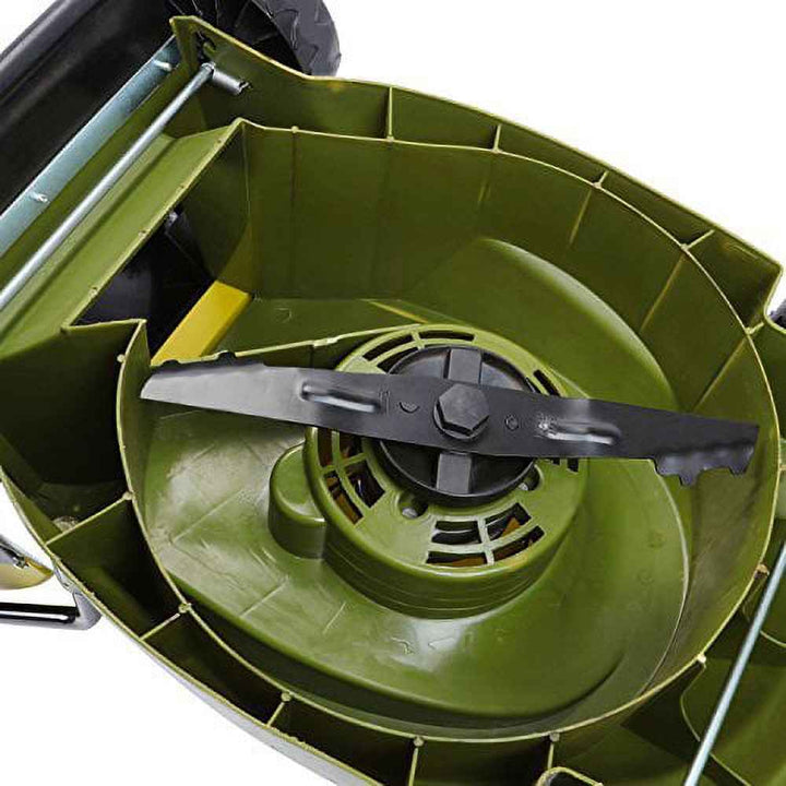 Sun Joe 28V Cordless 14" Push Lawn Mower, 4.0-Ah, 3-Position, Discharge Chute