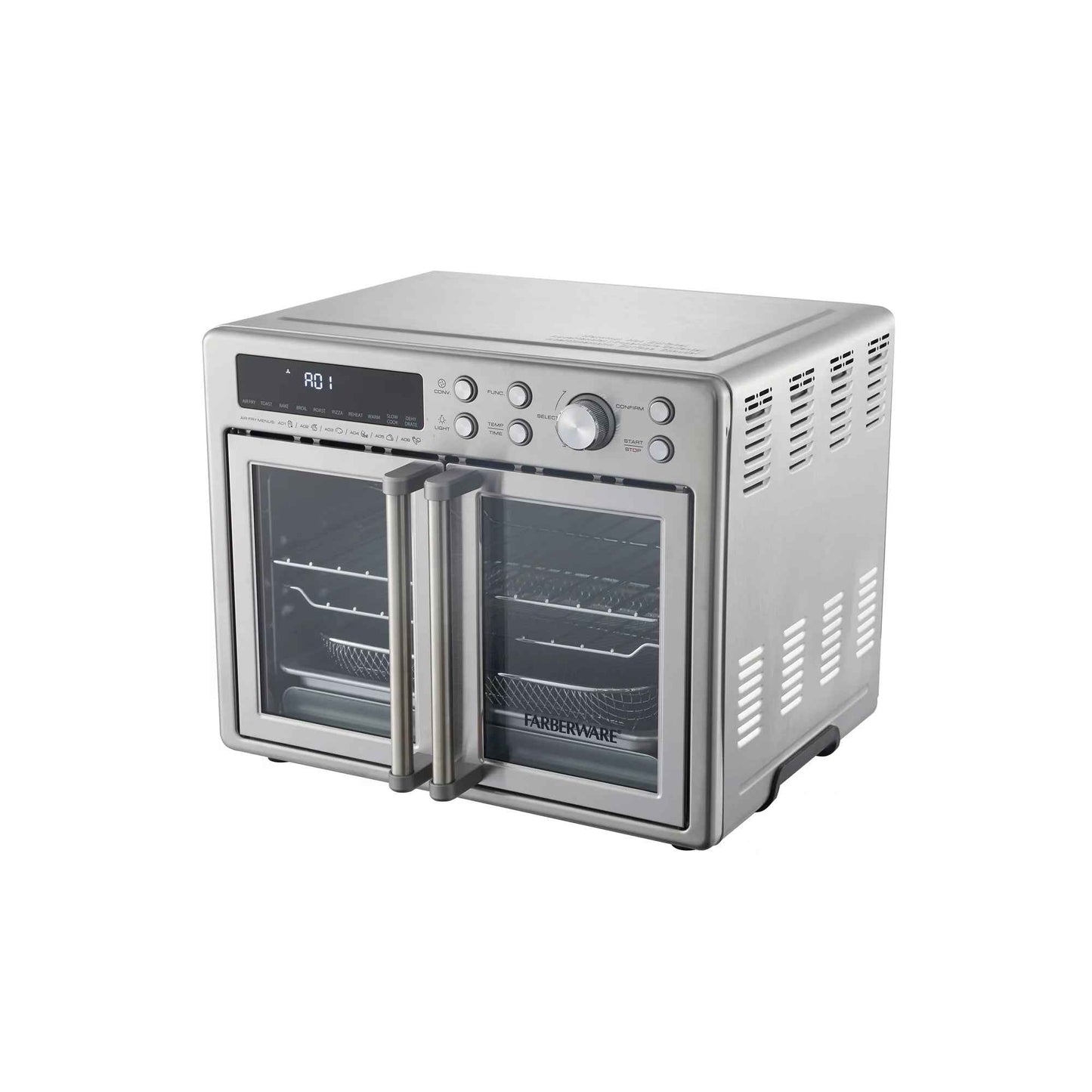 Farberware FW12-100024316 Brand 25L 6-Slice Toaster Oven with Air Fry French Door