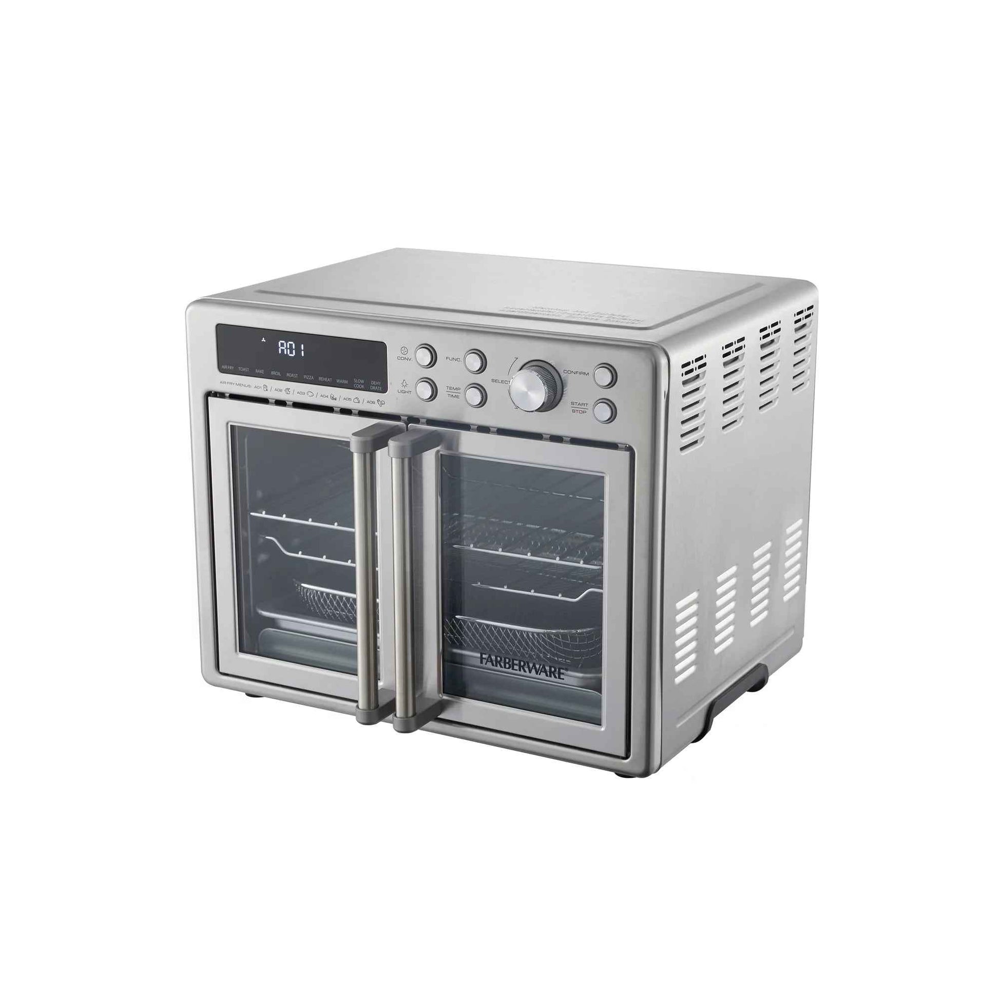 Farberware FW12-100024316 Brand 25L 6-Slice Toaster Oven with Air Fry French Door
