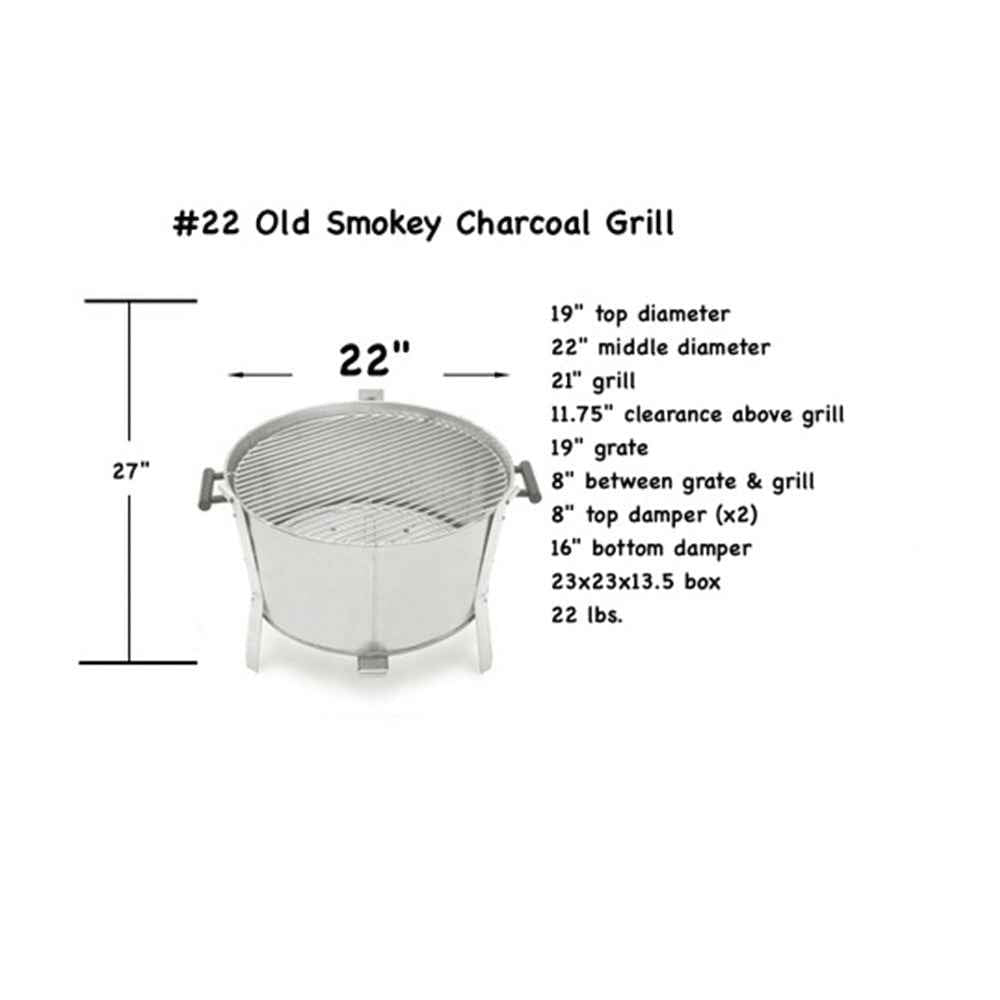 Old Smokey #22 Charcoal Grill