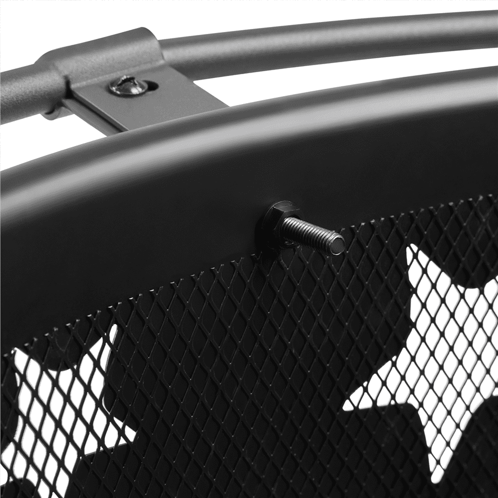 Yaheetech 30'' Outdoor Iron Round Fire Pit, Black, Wood - Home OXO