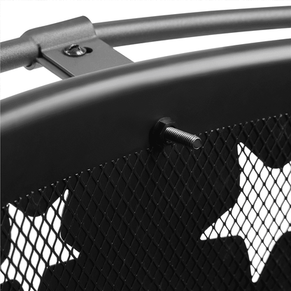 Yaheetech 30'' Outdoor Iron Round Fire Pit, Black, Wood - Home OXO