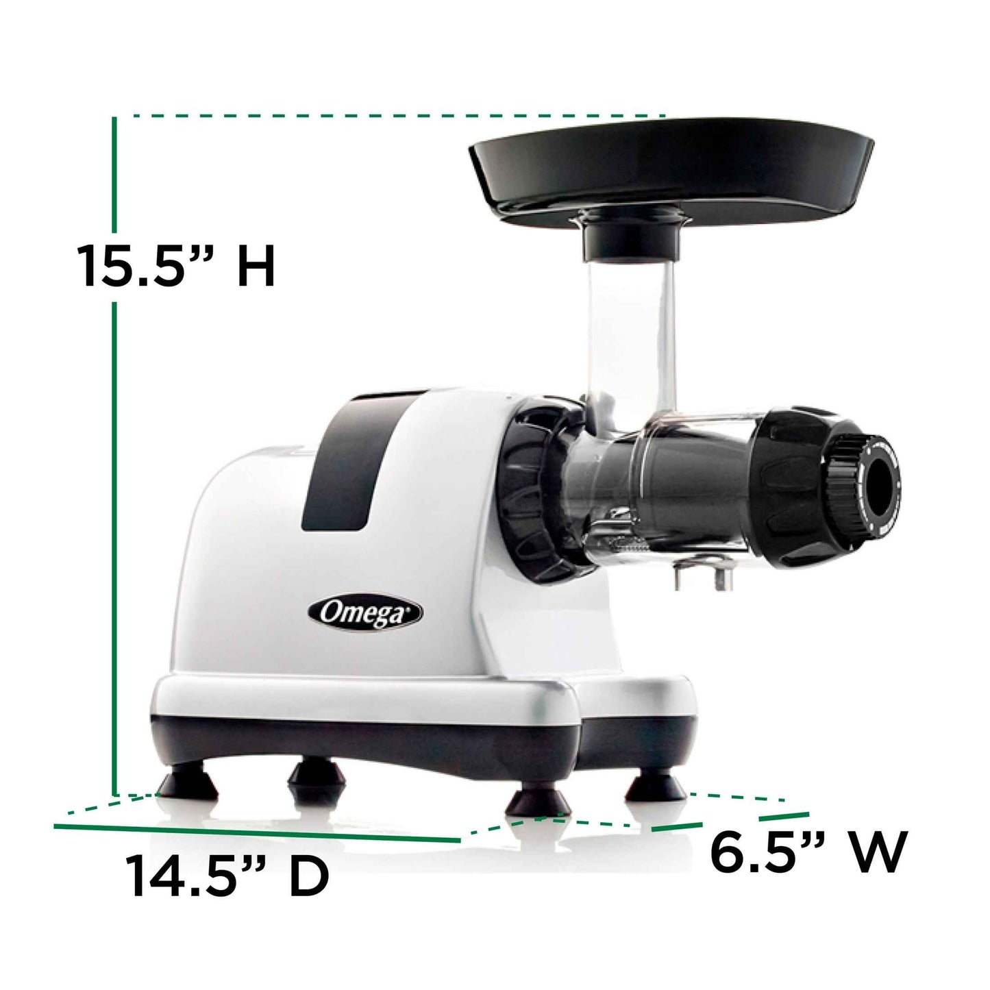 Omega All in One Nutrition System Cold Press Juicer, in Silver (J8006HDS)