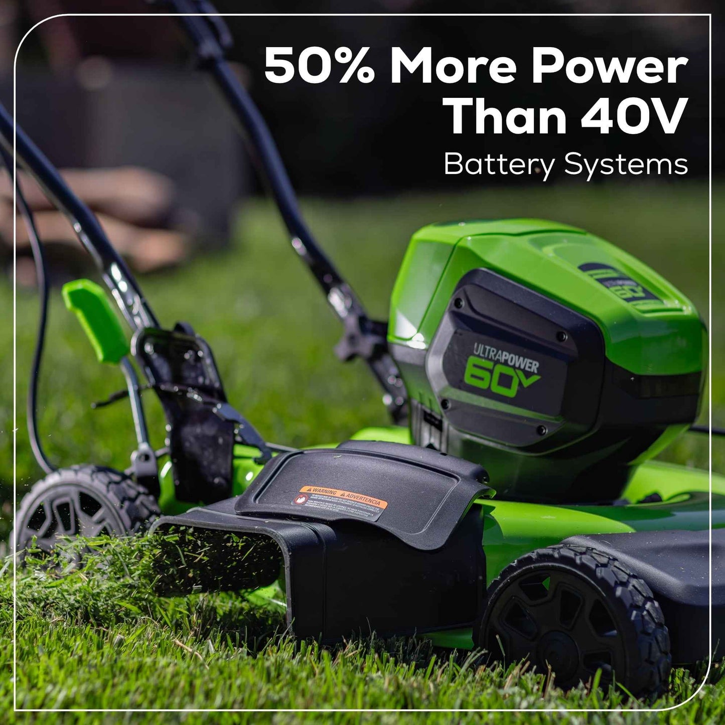 Greenworks 60V 19" Cordless Battery Push Lawn Mower with 5.0Ah Battery & Charger 2531802