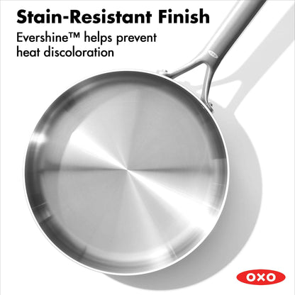 OXO Mira 12" Tri-Ply Stainless Steel Skillets and Frying Pan
