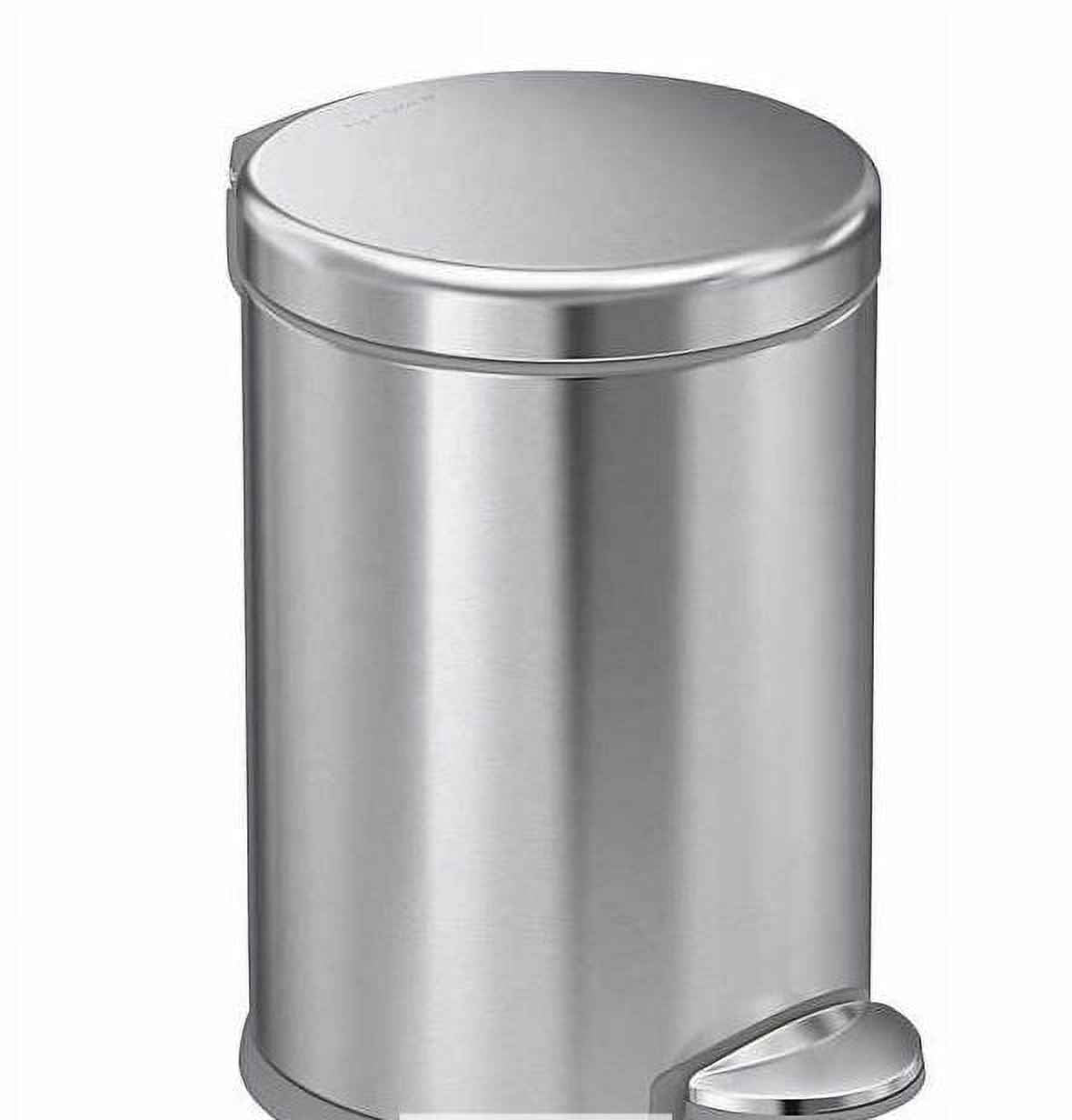 Simplehuman 4.5L Round Step Can, 2-pack & Code A Liners, 30-pack