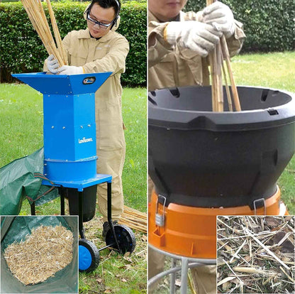 Landworks Electric Leaf Shredder & Mulcher 0.5” 15 AMP 120V Corded Electric Chipper